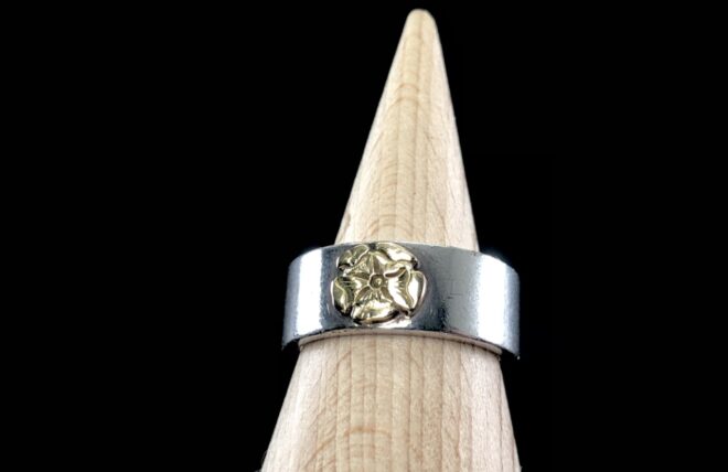 goro's ゴローズ 平打ちリング 11～12号 斜め飛び ピンキーリング