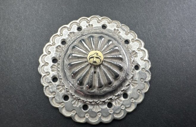 楽天市場】ゴローズ goro's 極美品 OLD K18付きフラワーコンチョ