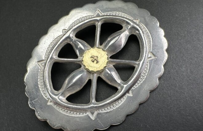 楽天市場】ゴローズ goro's 極美品 金縄TQ特大楕円コンチョ