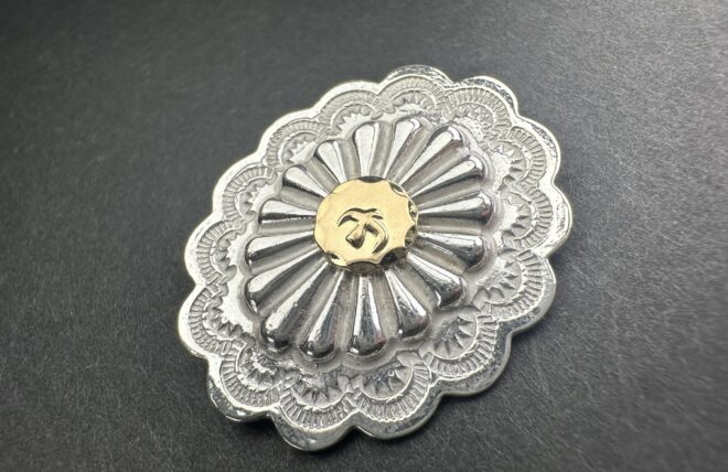 楽天市場】ゴローズ goro's 極美品 OLD K18付きフラワーコンチョ