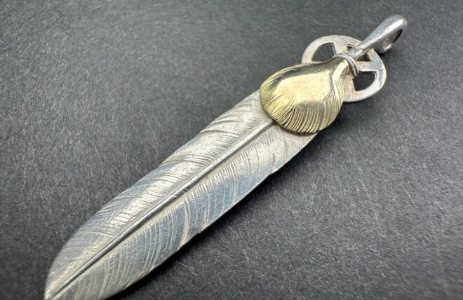 楽天市場】ゴローズ goro's 新品 上金特大フェザー (左