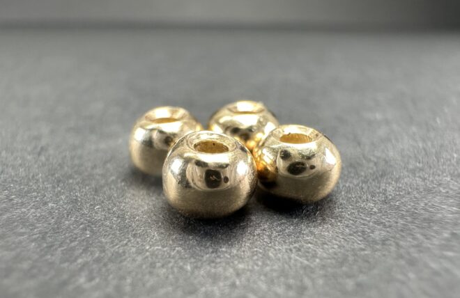 ゴローズ goro's 美品 レア 全金ビーズ (L)