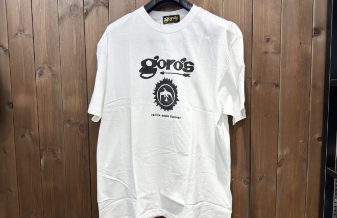 goro's ネイビー ロゴ刺繍 Tシャツ M goro's ネイビー ロゴ刺繍 Tシャツ M