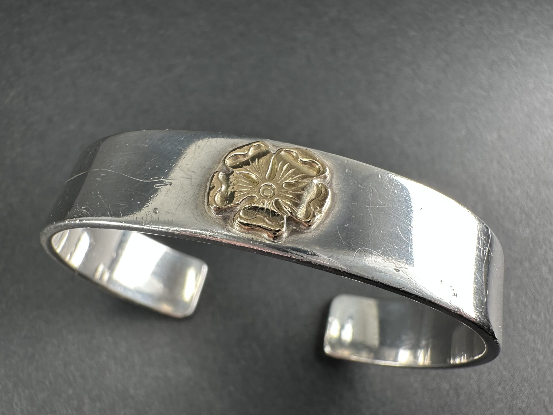 ゴローズ  goro\u0027s  中古品 サクラ色平打ちブレス (S) ※30.93g