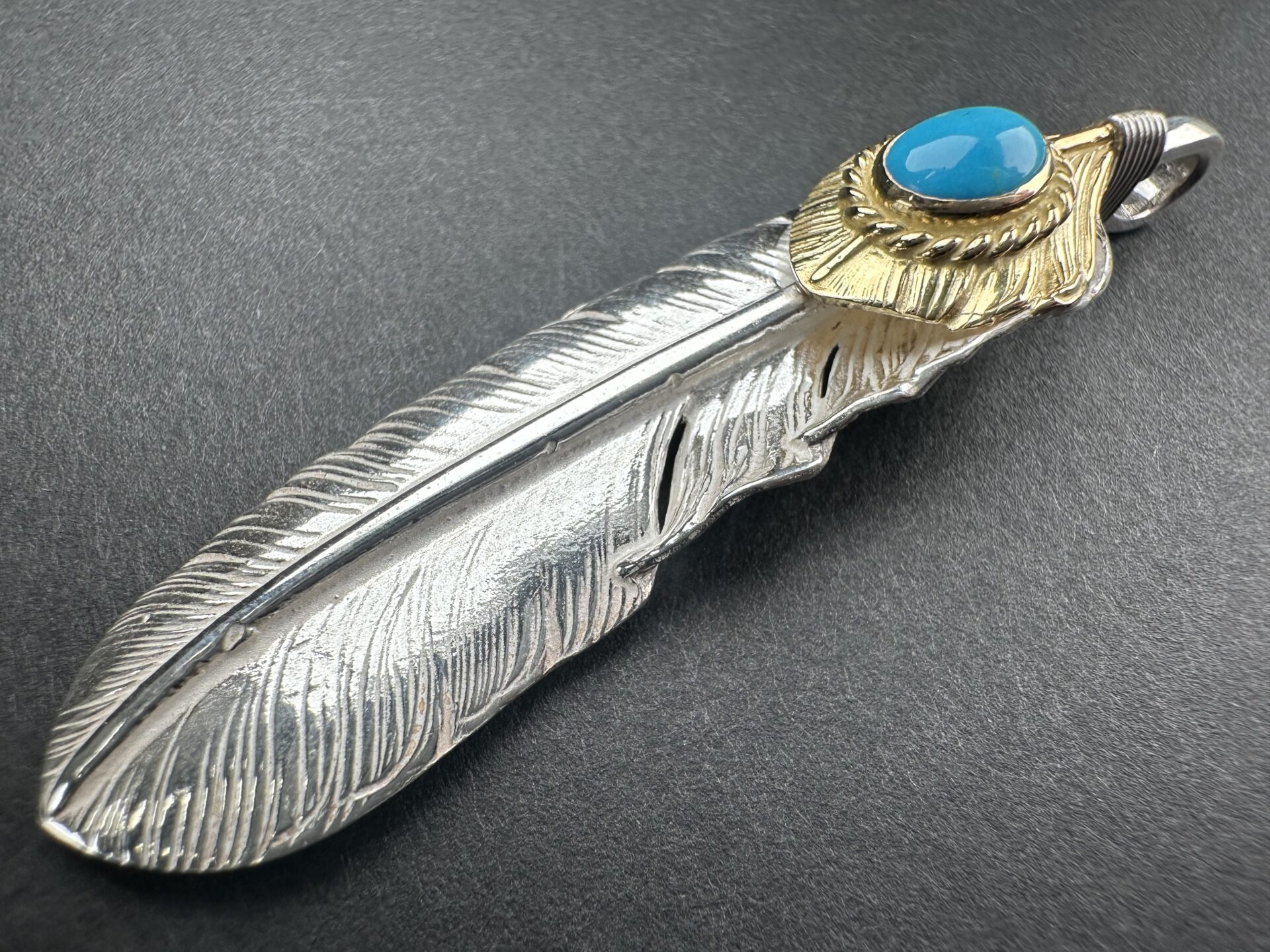 ゴローズ  goro\u0027s  新品 上金金縄TQ特大鳥毛 (左)