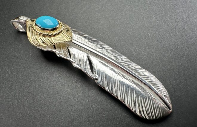 楽天市場】ゴローズ goro's 新品 上金金縄TQ特大フェザー (右