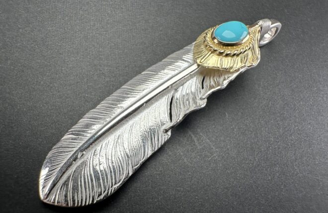 ゴローズ　goro's 全金プレーンフェザー　sサイズ　左向き　美品 ゴローズ goro's 全金フェザー(S)左 – DELTAone