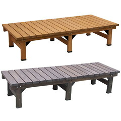 ウッドベンチ 木製 【送料無料】【デッキ縁台 180×58 DE-180】 長椅子 縁台 ウッドデッキ 縁側 ウッドチェア 木製チェア ウッドチェア ガーデンベンチ ガーデンチェア|マッキー