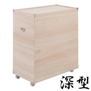 雛人形入れ ◆送料無料・日本製◆【桐雛人形収納 深型 消臭竹炭シート hi-rh0034】 キャスター付き 完成品 雛人形ケース 収納箱 小物入れ