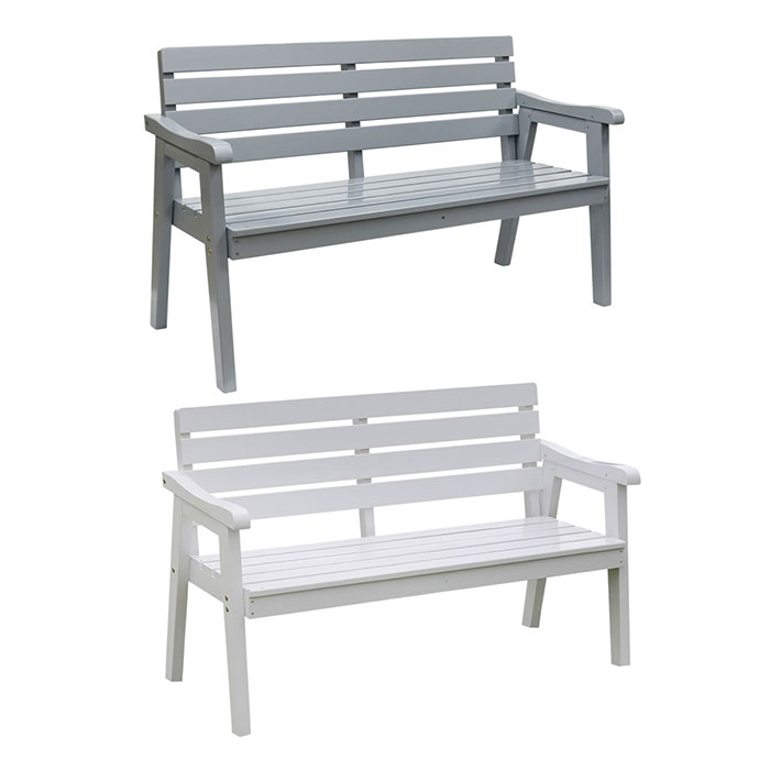 ガーデン家具【送料無料】【天然木製ベンチ 幅130 「Elan」（エラン） EL-130】｜マッキー 15,120円