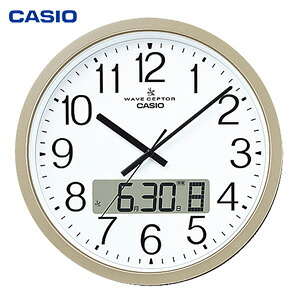 カシオ オフィス向け大型掛時計 IC-4100J-9JF の 通販 【送料無料・代引料無料】 ［オフィス用 掛け時計 カシオ掛け時計 大型 アナログ掛け時計 上品 みやすい掛け時計]