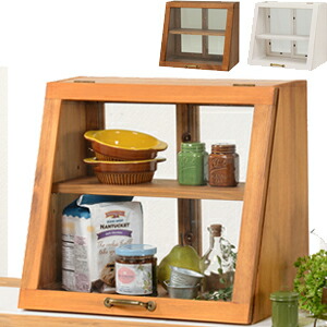 楽天市場】キッチン収納ラック ガラスショーケース 【送料無料