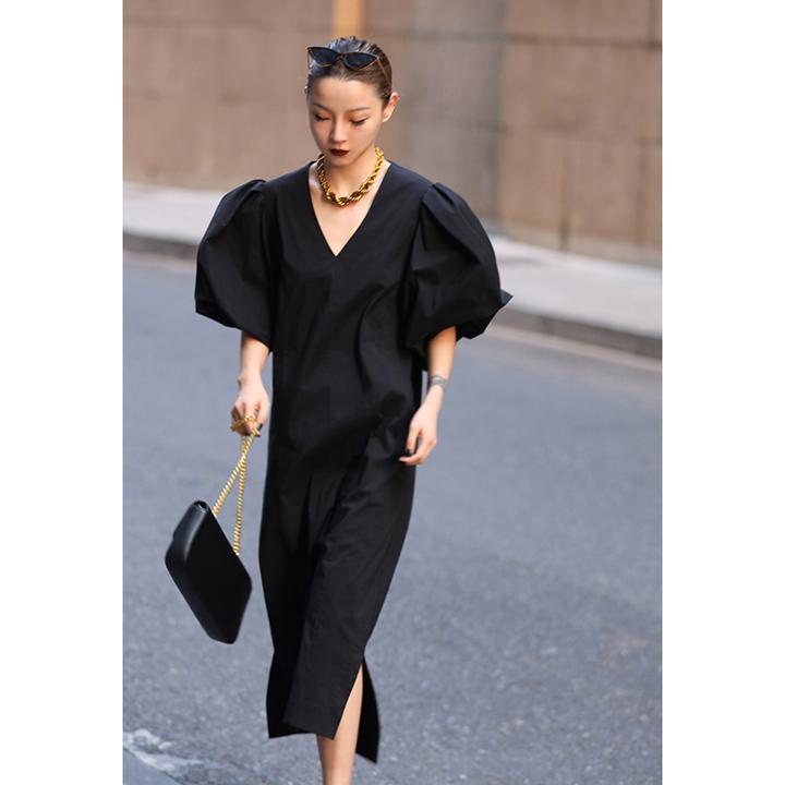 パフスリーブ ラップVネック Vバック フリル付き ミニワンピース ZARA - ショートvネックワンピース zara ZARA ロング