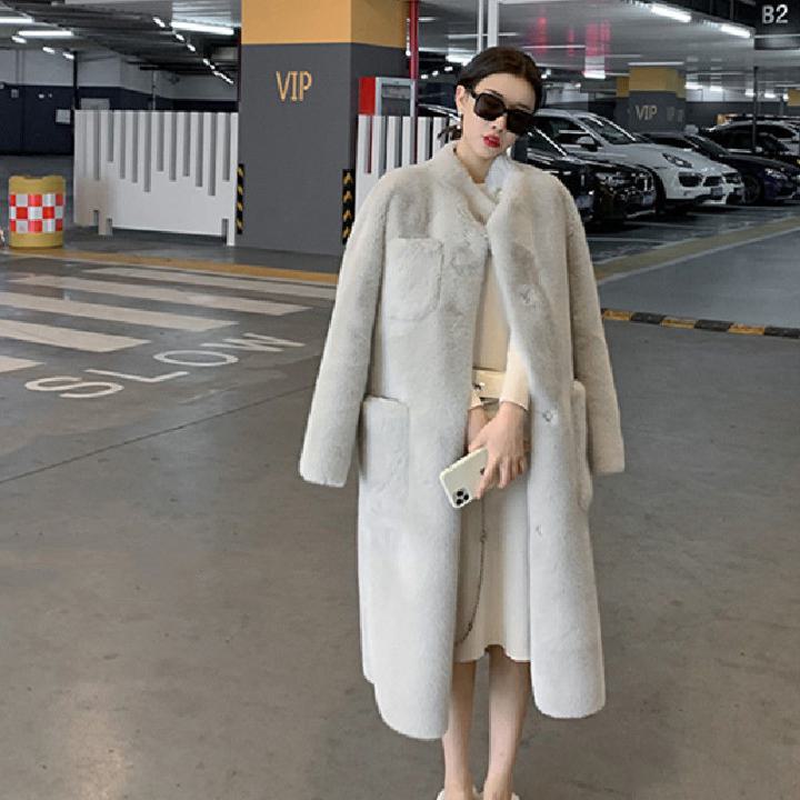 楽天市場】エコファー コート チェスターコート コート ファーコート