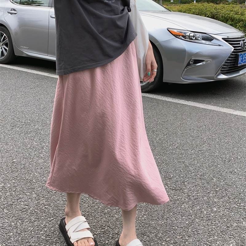 レディース スカート ミモレ 上品 かっこいい ボトムス ラグジュアリー おしゃれ マーメイド クール ラブリー シンプル 大人可愛い サテン かわいい こなれ感 ガーリー ヴィンテージ フレア きれいめ カジュアル クラシカル エレガント
