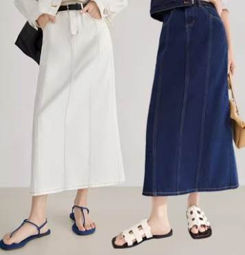 レディース スカート Aライン 大人可愛い デニム デニムスカート ブルーデニム きれいめ ストレート レトロ ルーズ カラーデニム ハイウエスト ファスナー ポケット かっこいい バックスリット おしゃれ スポーティー カジュアル ラフ