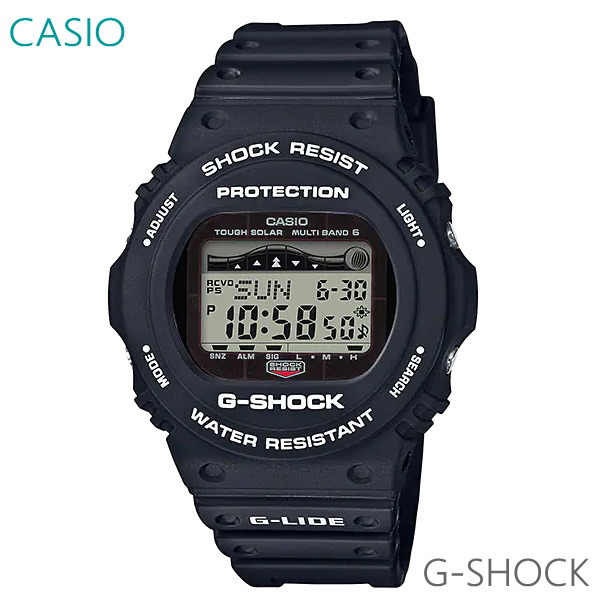 7年保証 CASIO G-SHOCK G-LIDE メンズ腕時計 ソーラー電波 GWX-5700CS-1JF