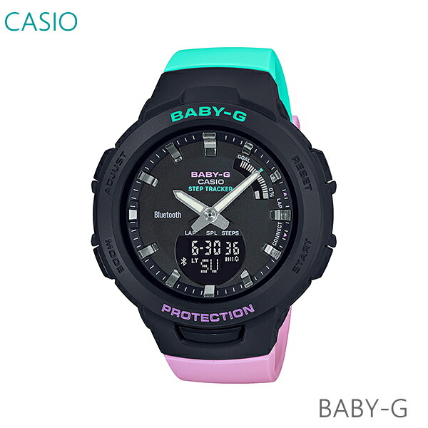 楽天市場 レディース 腕時計 7年保証 カシオ Baby G ジー スクワッド デジアナ Bsa B100mt 1ajf 正規品 Casio G Squad Mco Net Shop