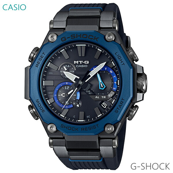 メンズ ウオッチ 7年引き受ける 貨物輸送無料 カシオ G-SHOCK MT-G ソーラー 電磁波 MTG-B2000B-1A2JF 置き目品 CASIO