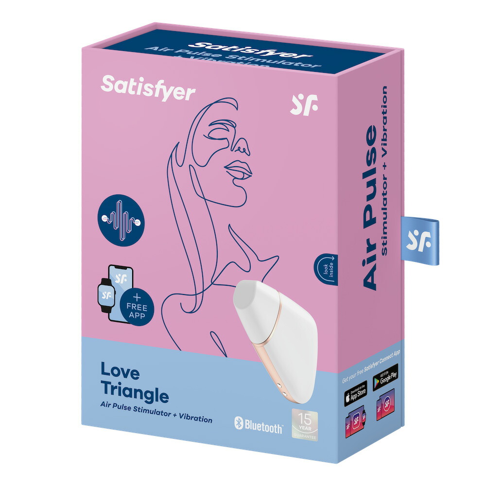 Satisfyer Love Triangle White サティスファイヤー ラブトライアングル ホワイト 電動マッサージ機 電動マッサージ器 静音 吸引 電マ ローター ウーマナイザー 最新 プロ 高級 ハイパワー 強力 女性向け 国内正規流通 Massage Mit Herz De