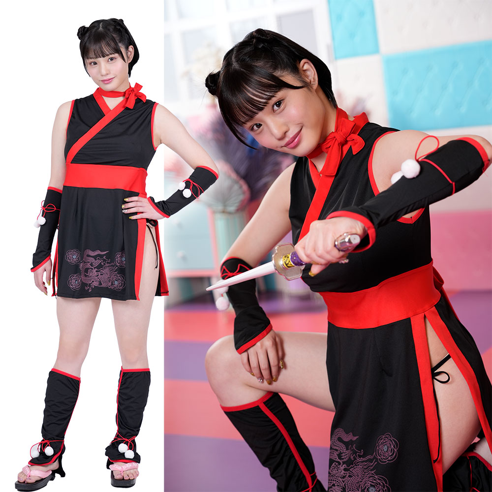 楽天市場】本格くノ一衣装 2WAYタイプ（パンツ・巻きスカート）赤 青