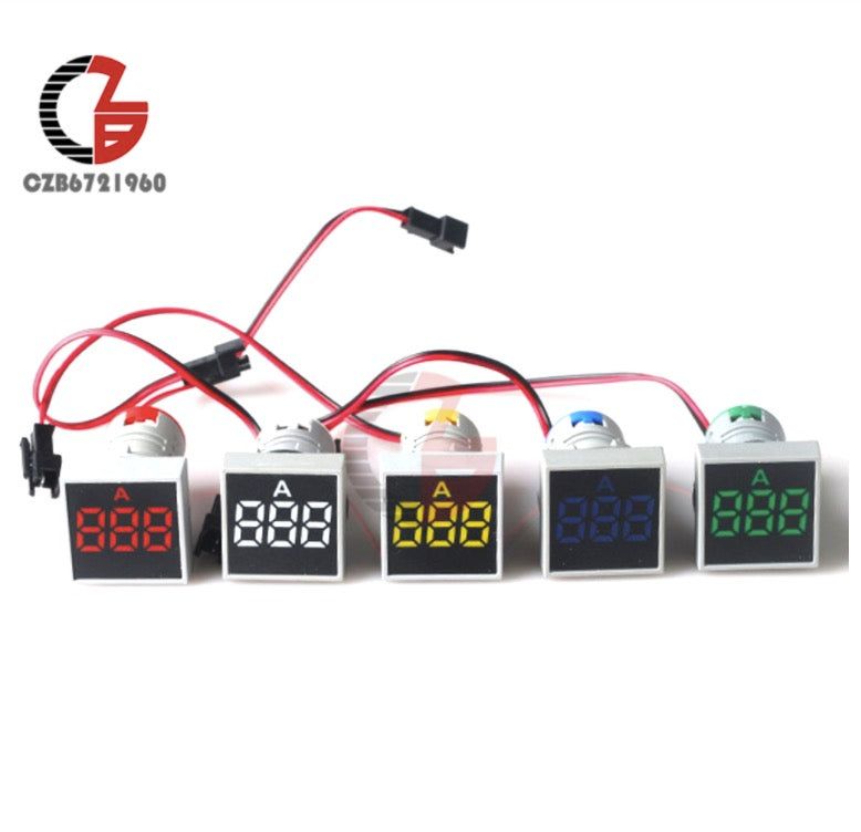 新品 送料無料 LEDデジタルマルチメーター 電圧計 電流計 AC 50〜500V 0
