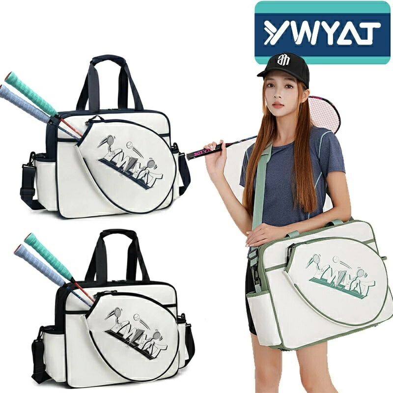 【 SALE】【★一般受け商いもの★】YWYAT 外国でインポート品 バドミントン御徒面子 櫂 3 本納める バドミントン・庭球櫂専用御徒面子 ワンショルダー・ハンドヘルド・曲がったがけ三用 形づくる用 男女兼用 流行り物 大静電容量