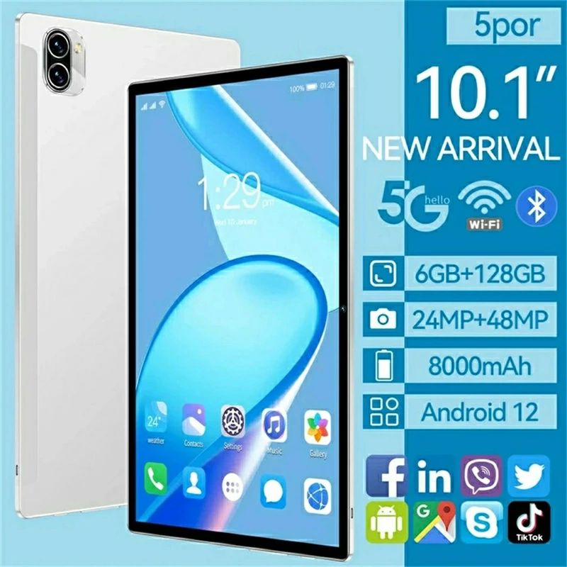2024年最新 タブレット 2024 PC 10インチ Android12.0 Wi-Fi 6+128GB IPS液晶 SDカード 本体 wi-fi版 在宅勤務 ネット授業 コスパ最高 タブレットPC 特典｜エムクリエイトジェット