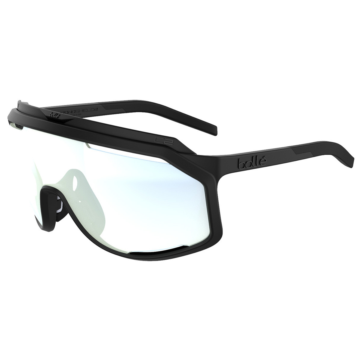 BS018005 CHRONOSHIELD サングラス Matte Black Phntm Clear Green 2022【送料無料】【自転車】【サイクリング】【ロードバイク】【bolle】｜MC　SELECT