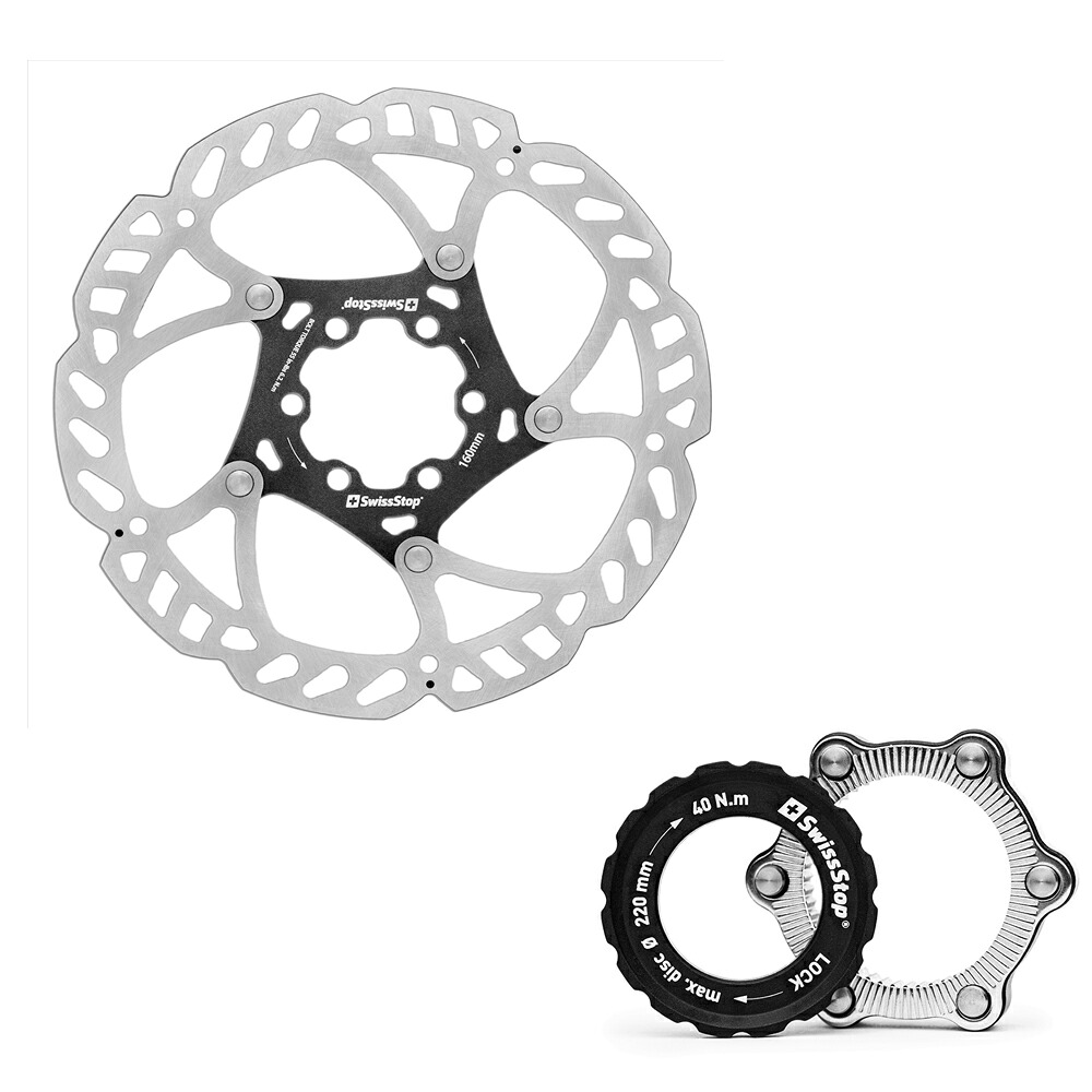 Catalyst Pro Disc Rotor 6-Bolt＋Centerlock Adapter セット 160mm 【送料無料】【自転車】【ブレーキディスク】【ロードバイク】【SWISS STOP】