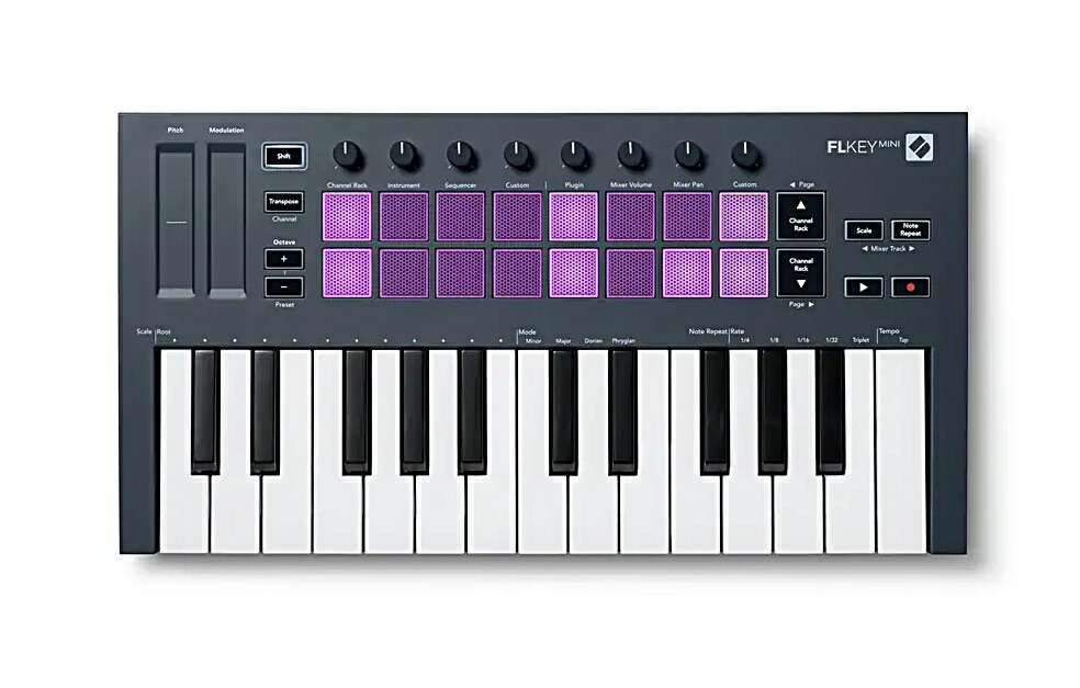 Novation FLKEY Mini 25キー MIDIキーボード Amazon | Novation FLkey Mini 25キー MIDI キーボード