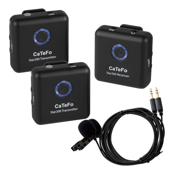 【在庫あります】CaTeFo Star 200 T2 ワイヤレスピンマイク　2マイク仕様