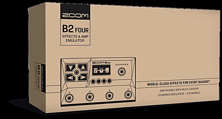 ZOOM B2 FOUR 《ベース用マルチ・エフェクター＆アンプ・エミュレータ