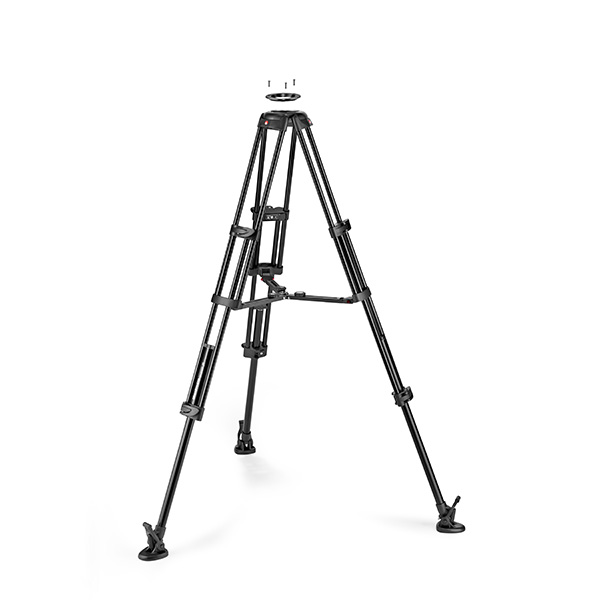 【OUTLET】Manfrotto マンフロット アルミツインビデオ三脚 ミッドスプレッダー付属 MVTTWINMA【アウトレット】