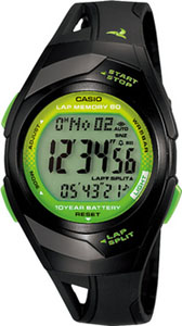 カシオ スポーツウォッチ 5気圧防水 メンズ デジタル 腕時計（PH10DC01BKGR）距離計測機能 タイマー ストップウォッチ 60ラップ 10年電池 LEDライト付き ランニングウォッチ CASIO ランナーズ マラソン ランニング 時計 ランナー ウォッチ