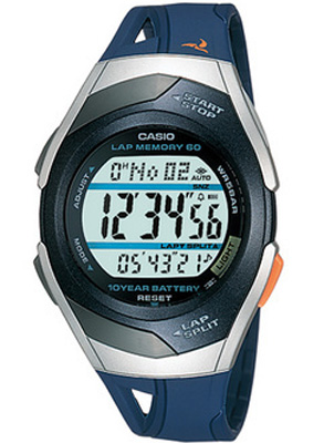 カシオ スポーツウォッチ 5気圧防水 メンズ デジタル 腕時計 (PH04OC02BUSL) 距離計測機能 60ラップ ストップウォッチ カウントダウンタイマー 10年電池 LEDライト付き ランニングウォッチ カシオ CASIO マラソン ランニング 時計 ランナーズウォッチ