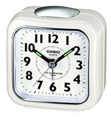 【楽天市場】カシオ トラベルクロック コンパクト 置き時計 アナログ 目覚まし時計 おしゃれな ホワイト 白（SCL16FB16WHT）見