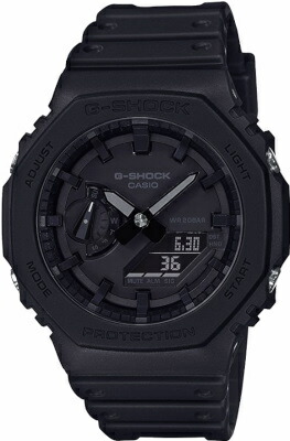 カシオ G-SHOCK スポーツウォッチ 20空圧雨合羽 デジタル アナログ ウオッチ 押さえる模範例 (GA-2100-1A1JF) 秒時計 タイマー LED ともし火付き添い人 ランニングウォッチ カシオ マラソン 駈けっくら 時辰儀 アウトドアウォッチ XG エックスジー JURIN着付ける模範例
