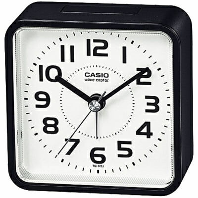 楽天市場 カシオ 電波時計 コンパクト 置時計 アナログ 目覚まし時計 おしゃれな ブラック 黒 見やすい アラビア数字 ホワイト 白 文字盤 Clap01blk スヌーズ機能 アラーム 秒針 音がしない 秒針停止機能 ライト付き Casio 静かな 電波時計 目覚まし時計 ｍｄｃギフト