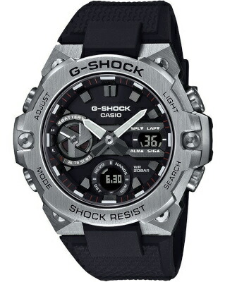 カシオ G-SHOCK スポーツウォッチ 20気圧防水 メンズ デジタル アナログ 腕時計 おしゃれな ブラック 黒 (GST-B400-1AJF) ストップウォッチ カウントダウンタイマー モバイルリンク機能 LED ライト付き ランニングウォッチ カシオ マラソン ランニング 時計