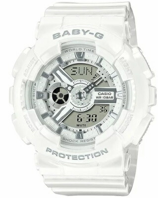 カシオ スポーツウォッチ BABY-G 10気圧防水 レディース デジタル アナログ 腕時計 文字盤 見やすい 蓄光塗料 (BA-110X-7A3JF) ストップウォッチ カウントダウンタイマー LED ライト付き ランニングウォッチ カシオ マラソン ランニング 時計 アウトドアウォッチ