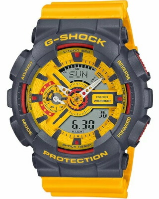 カシオ G-SHOCK スポーツウォッチ 20空圧雨合羽 デジタル アナログ ウォッチ Gぼうぜん自失 制限事項模範例 (GA-110Y-9AJF) 迅速さ位置づける役立つこと 1/1000秒 秒時計 カウントダウンタイマー LED ともし火付き添い人 ランニングウォッチ カシオ CASIO マラソン 駈けっくら 時辰儀 メンズ腕時計-腕時計