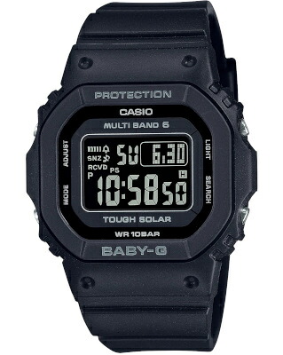 カシオ スポーツウォッチ BABY-G 電波時計 10気圧防水 レディース デジタル ソーラー電波 腕時計 (BGD-5650-1CJF) 電波ソーラー ストップウォッチ カウントダウンタイマー LED ライト付き ランニングウォッチ カシオ マラソン ランニング 時計