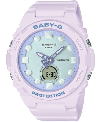 カシオ スポーツウォッチ BABY-G 10気圧防水 レディース デジタル アナログ 腕時計 文字盤 見やすい 蓄光 夜光時計 (BGA-320FH-4AJF) ストップウォッチ カウントダウンタイマー LED ライト付き ランニングウォッチ カシオ ベビーG マラソン ランニング 時計｜ＭＤＣギフト