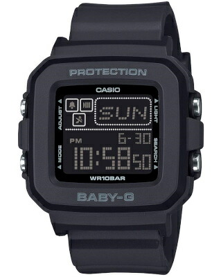カシオ スポーツウォッチ BABY-G 10気圧防水 レディース デジタル 腕時計 文字盤 見やすい 大型液晶 (BGD-10-1JF) ストップウォッチ カウントダウンタイマー LED ライト付き ランニングウォッチ カシオ マラソン ランニング 時計 アウトドアウォッチ