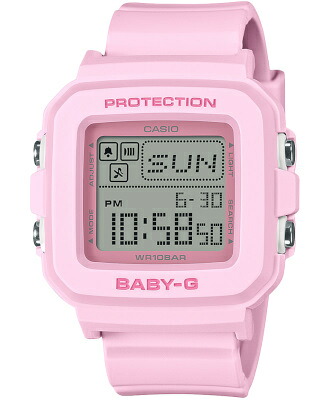 カシオ スポーツウォッチ BABY-G 10気圧防水 レディース デジタル 腕時計 文字盤 見やすい 大型液晶 (BGD-10-4JF) ストップウォッチ カウントダウンタイマー LED ライト付き ランニングウォッチ カシオ マラソン ランニング 時計 アウトドアウォッチ