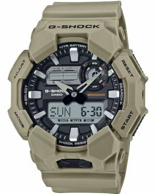 カシオ G-SHOCK スポーツウォッチ 20空圧雨合羽 メンズ デジタル アナログ ウオッチ Gぼうぜん自失 押さえる模範例 (GA-010-5AJF) 秒時計 カウントダウンタイマー かっこうの的ひと休み案内書役立つこと LED ともし火付き添い人 ランニングウォッチ カシオ マラソン 駈けっくら 時辰儀
