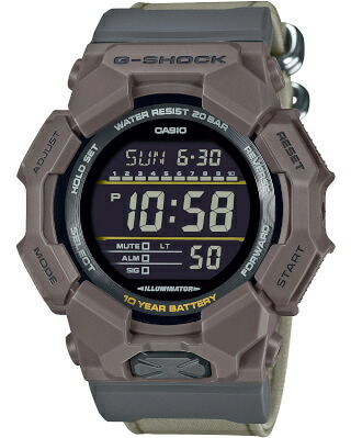 カシオ G-SHOCK スポーツウォッチ 20空圧雨合羽 メンズ デジタル ウオッチ 文字記号盤 見分かりやすい 大型液晶 (GD-010CE-5JF) 秒時計 カウントダウンタイマー 10年独居室 逢い引き 曜日 暦 LED ともし火付き添い人 ランニングウォッチ CASIO マラソン 駈けっくら 時辰儀