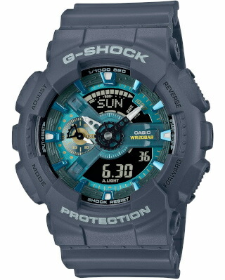 カシオ G-SHOCK スポーツウォッチ 20気圧防水 デジタル アナログ 腕時計 Gショック 限定モデル (GA-110AS-2AJF) 速度計測機能 1/1000秒 ストップウォッチ カウントダウンタイマー LED ライト付き ランニングウォッチ カシオ CASIO マラソン ランニング 時計