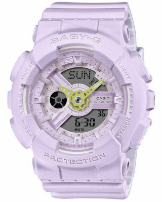 カシオ スポーツウォッチ BABY-G 10気圧防水 レディース デジタル アナログ 腕時計 文字盤 見やすい 蓄光塗料 (BA-110AH-6AJF) ストップウォッチ カウントダウンタイマー LED ライト付き ランニングウォッチ カシオ マラソン ランニング 時計 アウトドアウォッチ